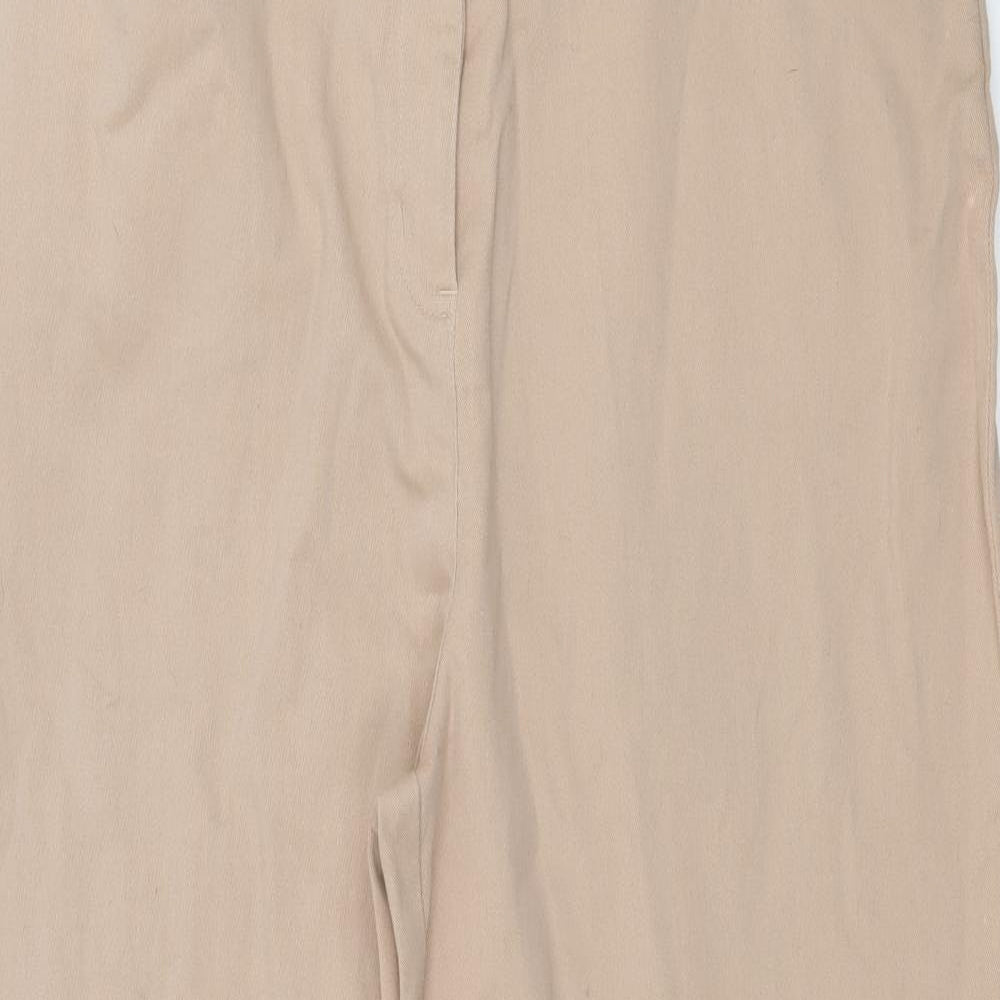 Preworn Womens Beige  Denim Skinny Jeans Size 34 in L28 in