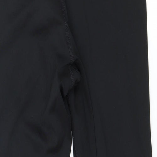 Nike Womens Black Geometric Jersey Capri Leggings Size 28 in L20 in