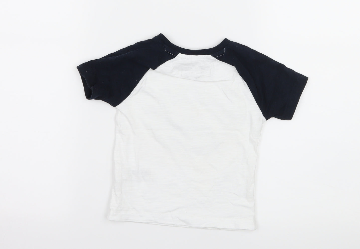 NEXT Boys Blue Geometric Jersey Basic T-Shirt Size 9-12 Months  - Roarsome
