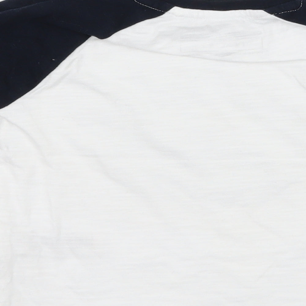 NEXT Boys Blue Geometric Jersey Basic T-Shirt Size 9-12 Months  - Roarsome