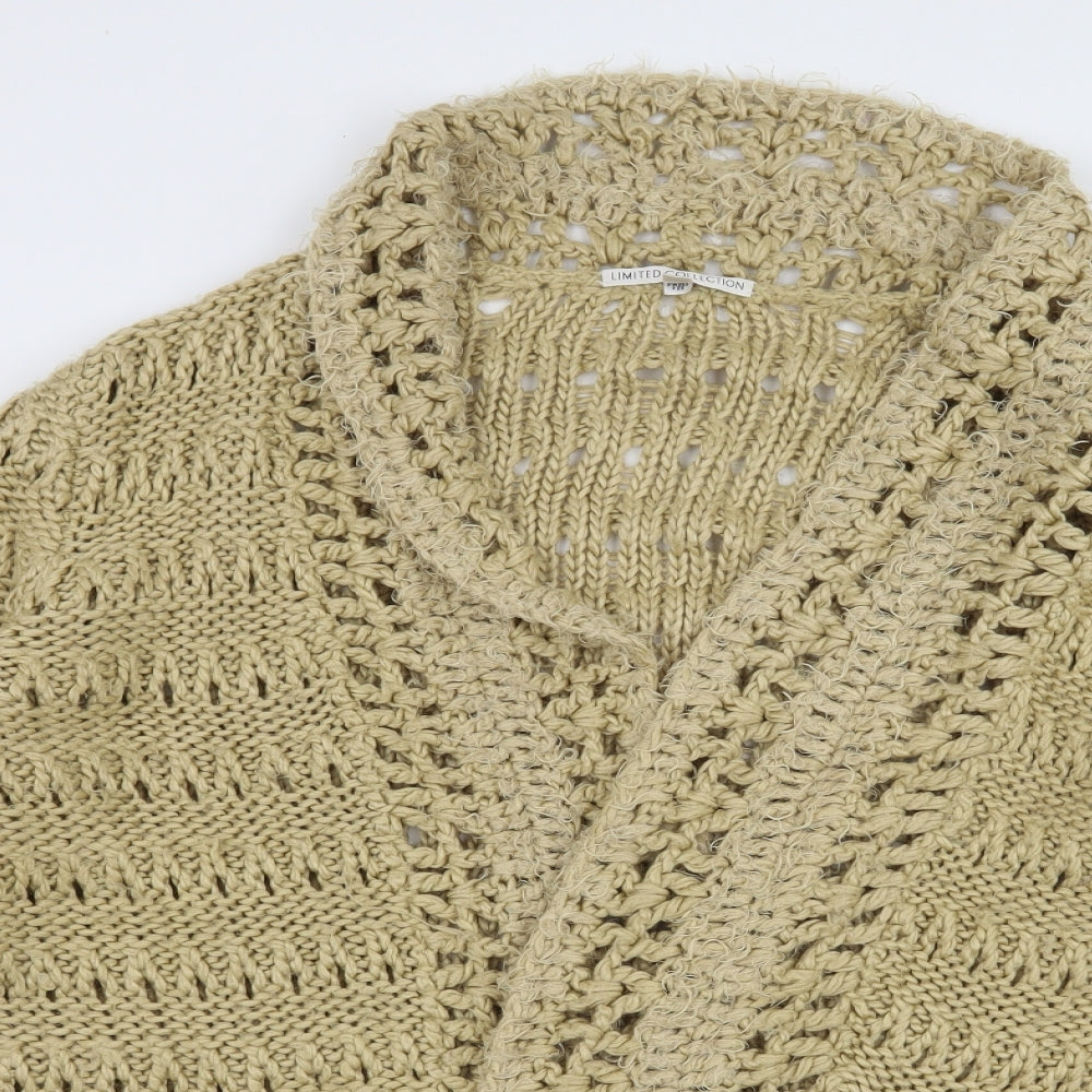 Limited Collection Womens Beige  Knit Cardigan Jumper Size 12