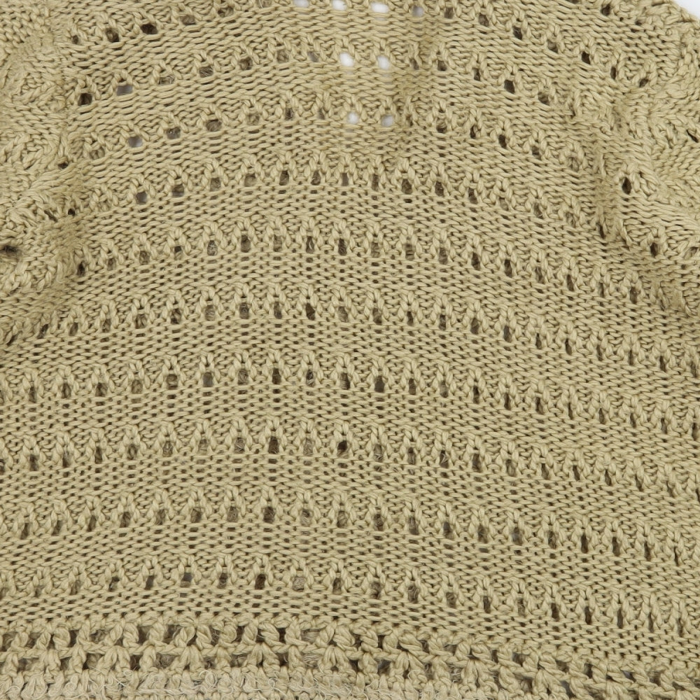 Limited Collection Womens Beige  Knit Cardigan Jumper Size 12
