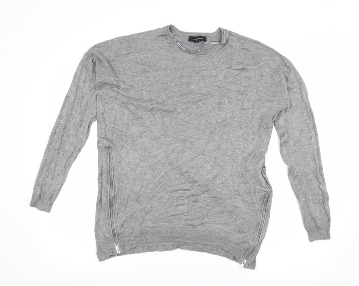 Atmosphere Womens Grey Jersey Pullover Jumper Size 10