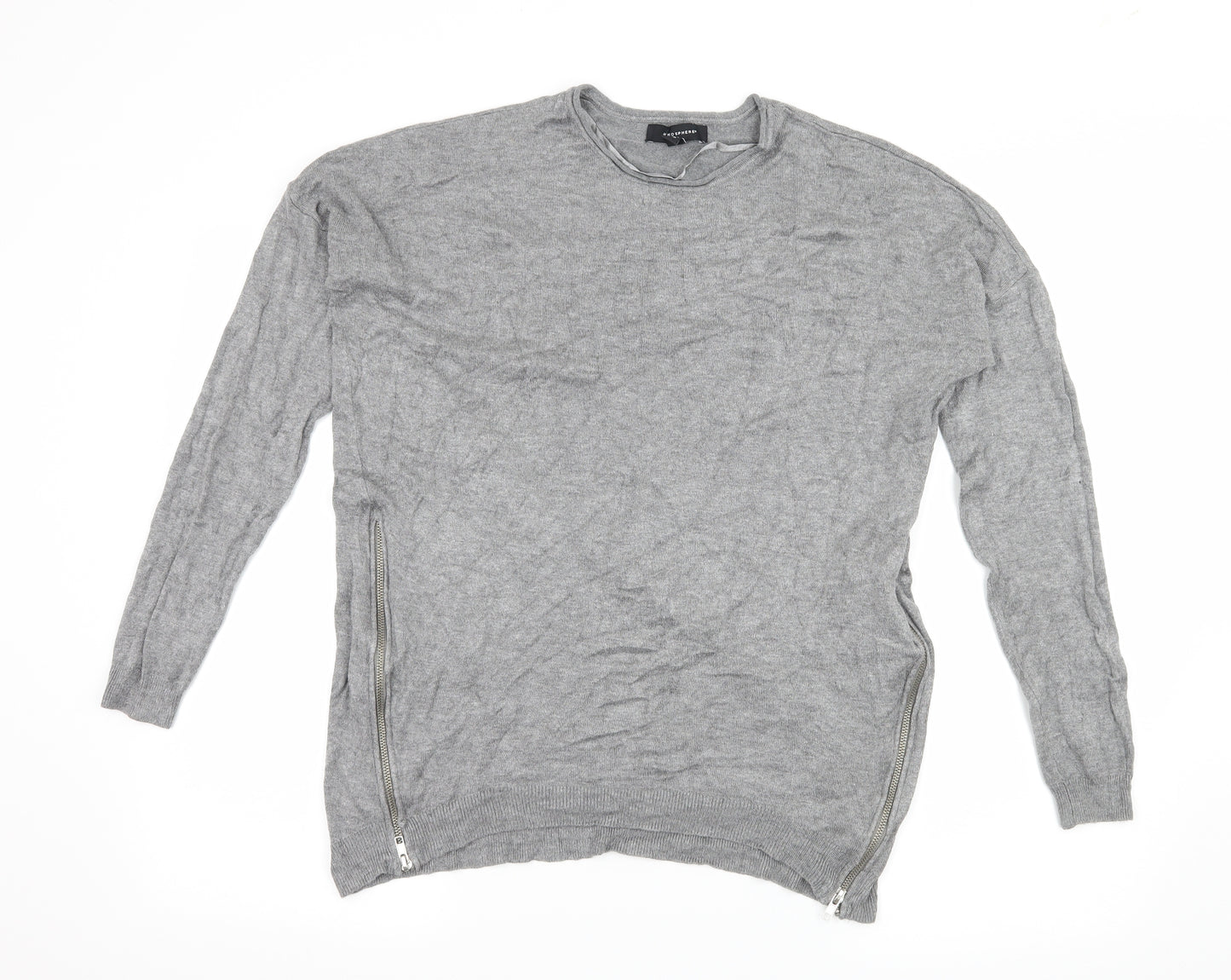 Atmosphere Womens Grey  Jersey Pullover Jumper Size 10