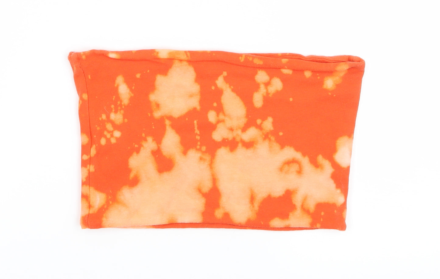 Topshop Womens Orange  Jersey Basic Tank Size 8  - Tie dye