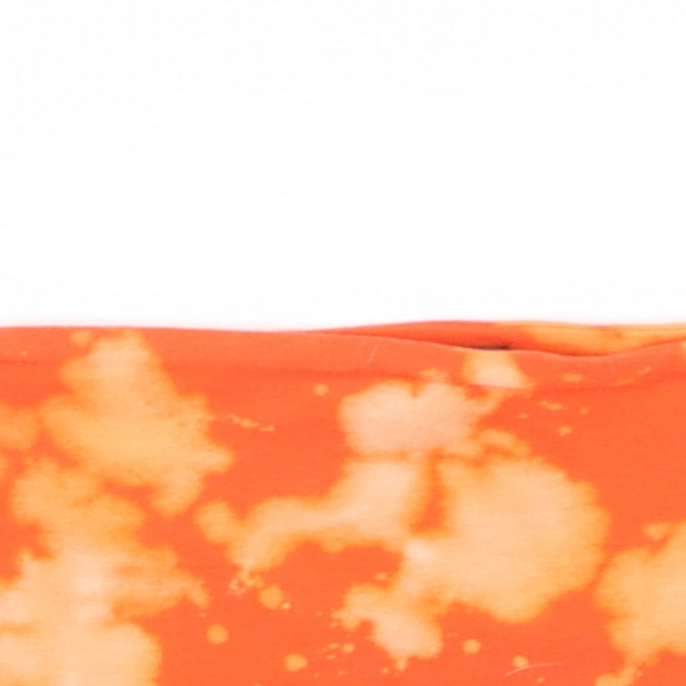 Topshop Womens Orange  Jersey Basic Tank Size 8  - Tie dye