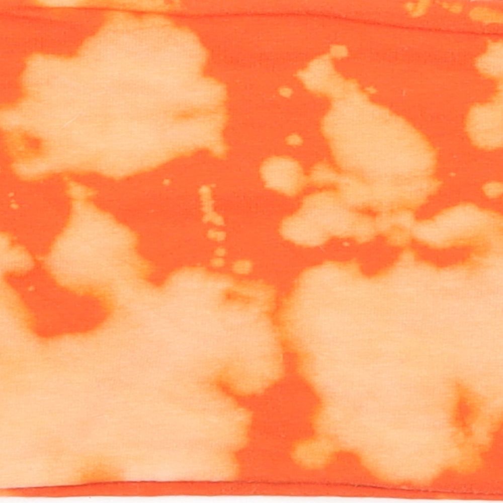 Topshop Womens Orange  Jersey Basic Tank Size 8  - Tie dye