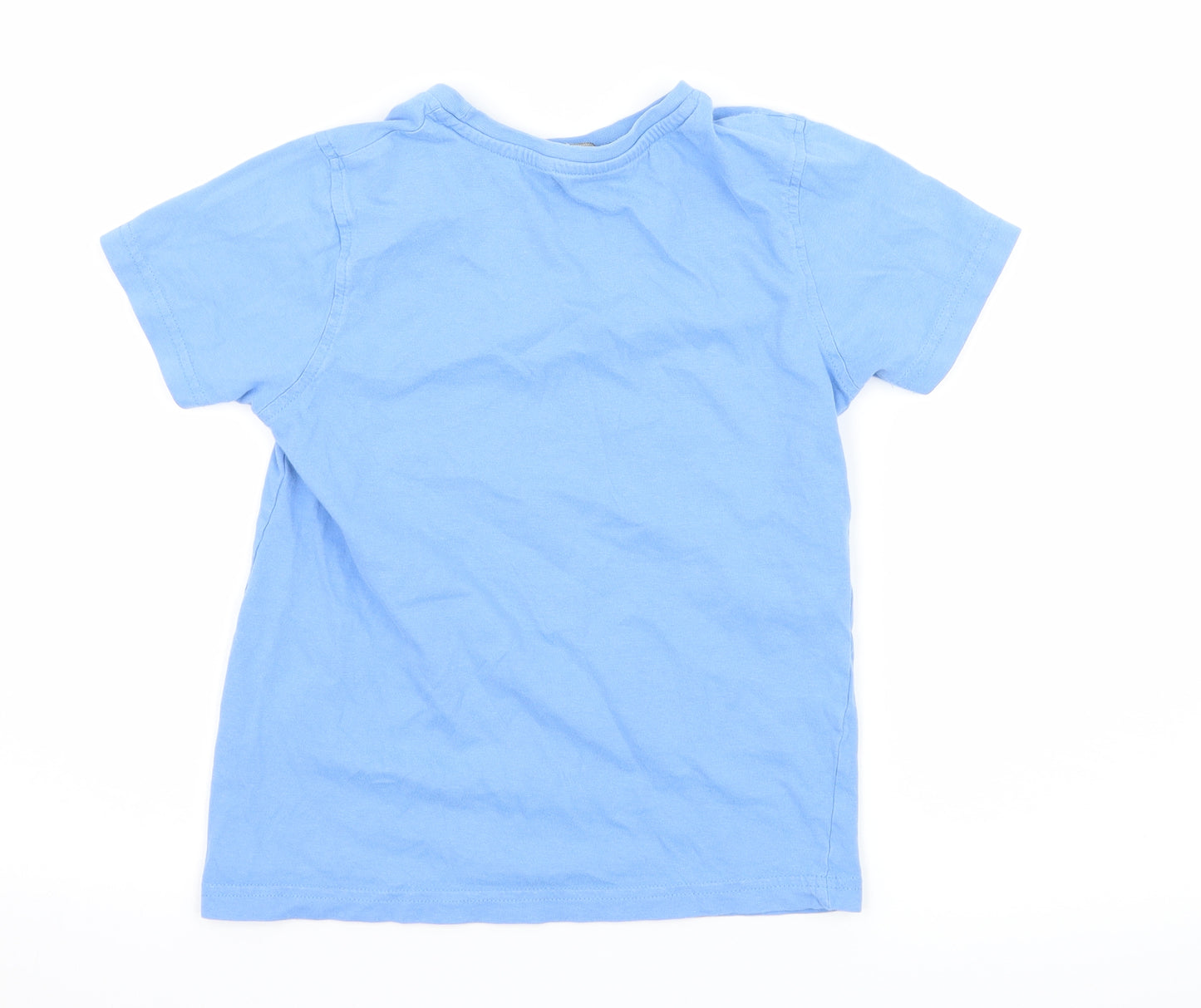George Boys Blue Geometric Jersey Basic T-Shirt Size 7-8 Years  - Alligator