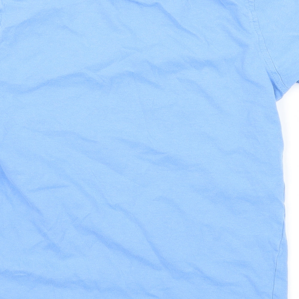 George Boys Blue Geometric Jersey Basic T-Shirt Size 7-8 Years  - Alligator