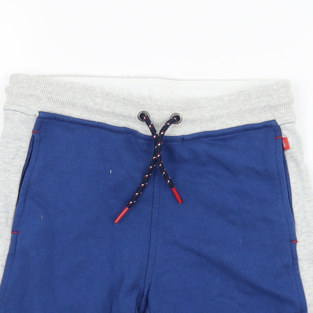 Okaïdi Boys Blue  Jersey Sweat Shorts Size 8 Years
