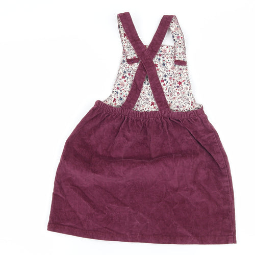 George Girls Pink  Corduroy Pinafore/Dungaree Dress  Size 5-6 Years