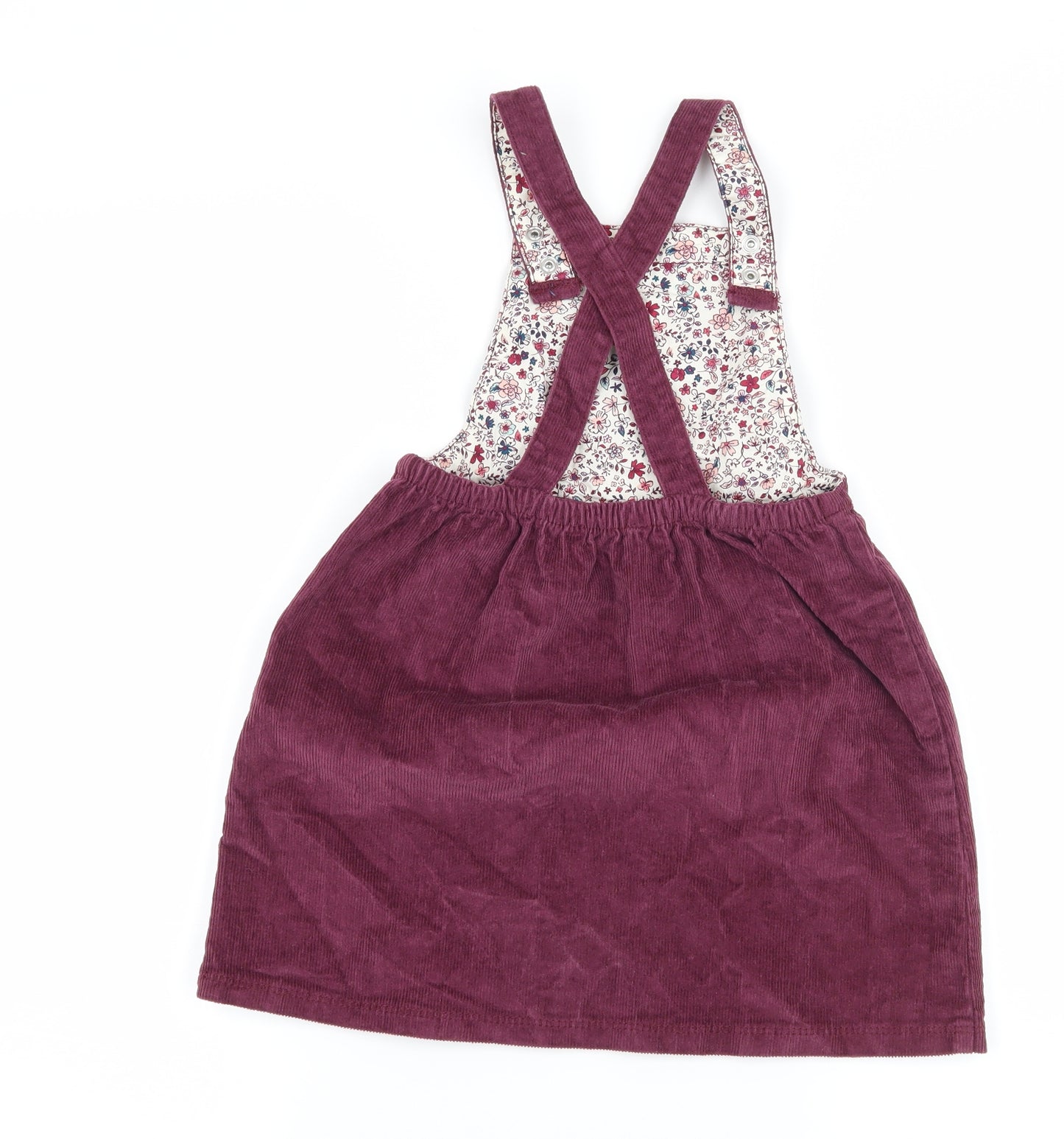 George Girls Pink  Corduroy Pinafore/Dungaree Dress  Size 5-6 Years