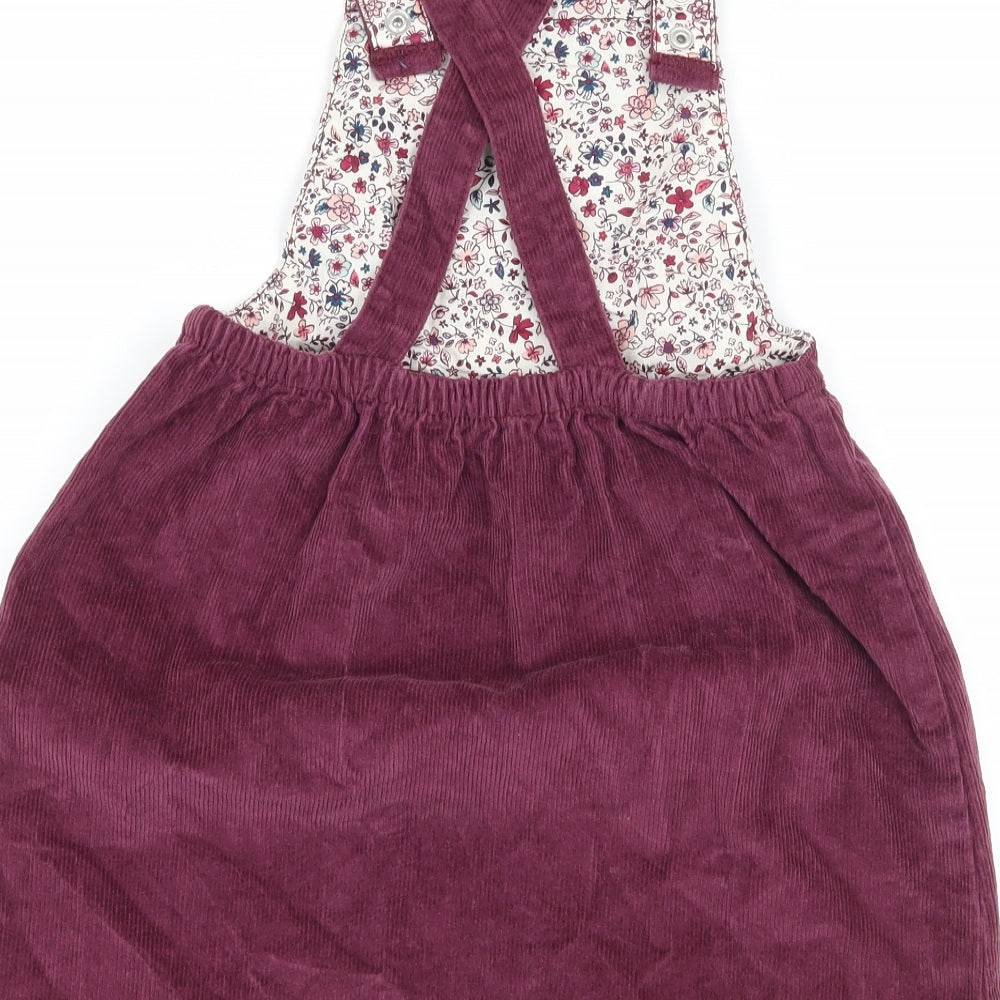 George Girls Pink  Corduroy Pinafore/Dungaree Dress  Size 5-6 Years