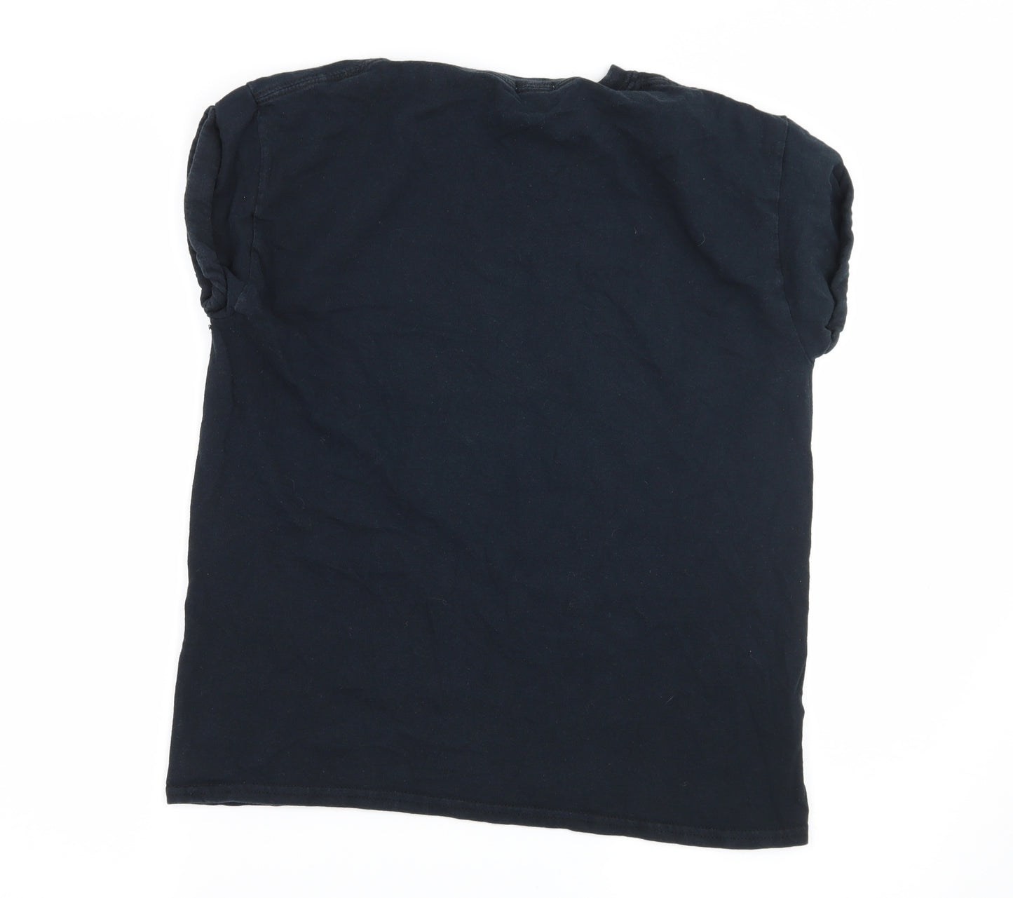 River Island Girls Black  Jersey Basic T-Shirt Size 9-10 Years  - Sugar Skull