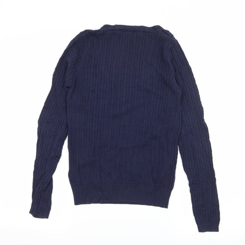 New Look Womens Blue  Knit Pullover Jumper Size 10