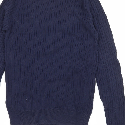 New Look Womens Blue  Knit Pullover Jumper Size 10