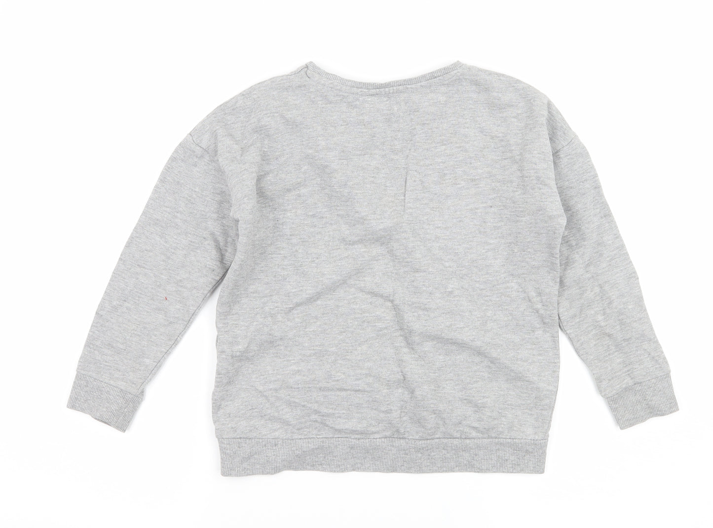 Blue Zoo Girls Grey  Jersey Pullover Sweatshirt Size 7-8 Years  - Happily Ever After