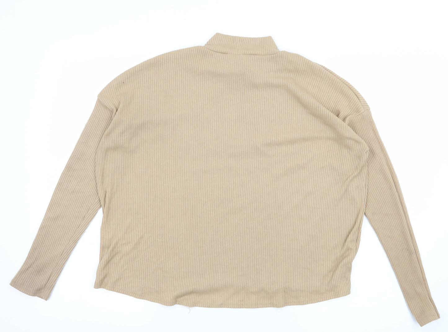 Divided by H&M Womens Beige  Jersey Pullover Jumper Size M