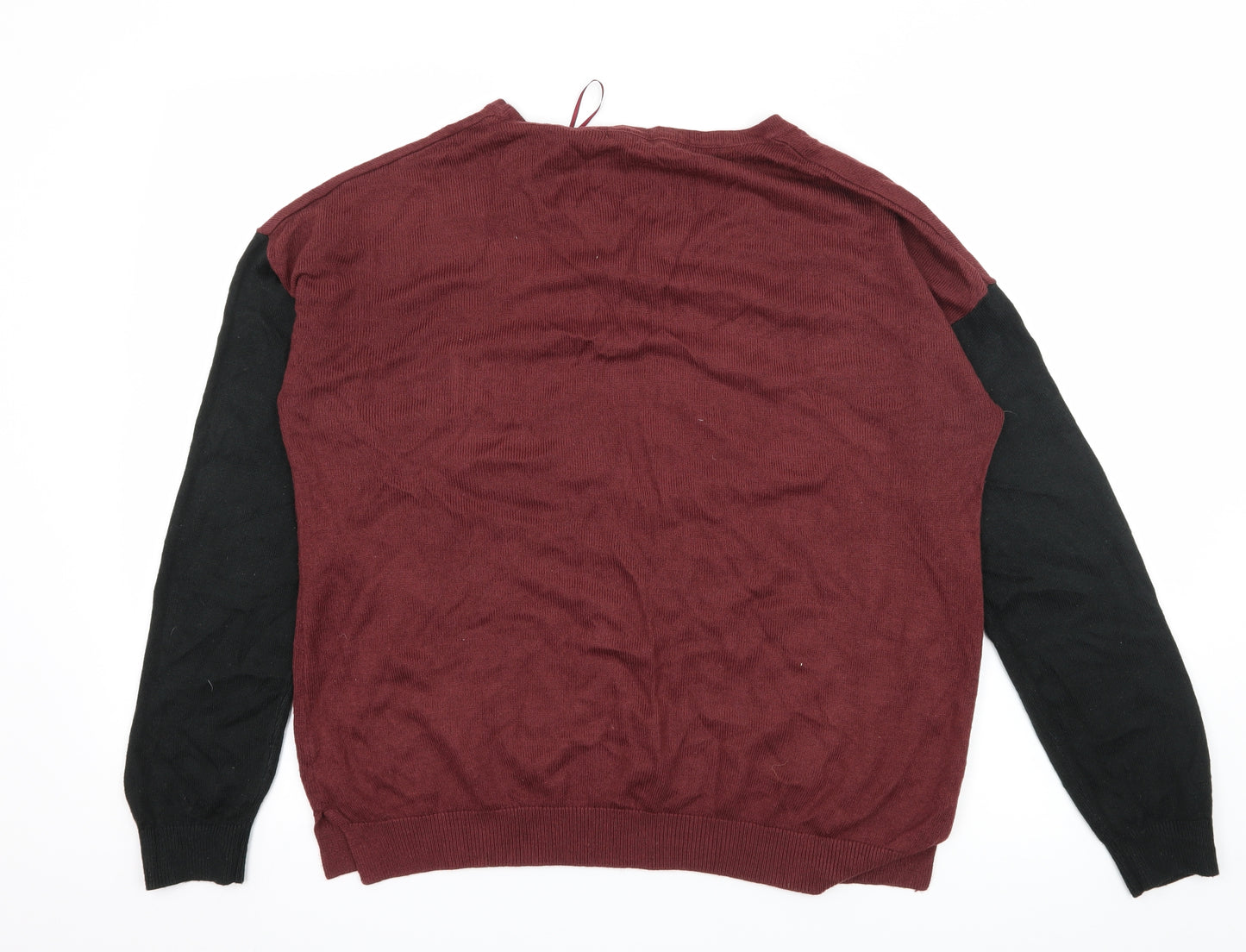 George Womens Red  Knit Pullover Jumper Size 14