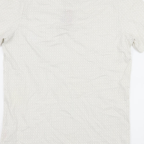 EN:TT Mens Grey Geometric Jersey  Polo Size S