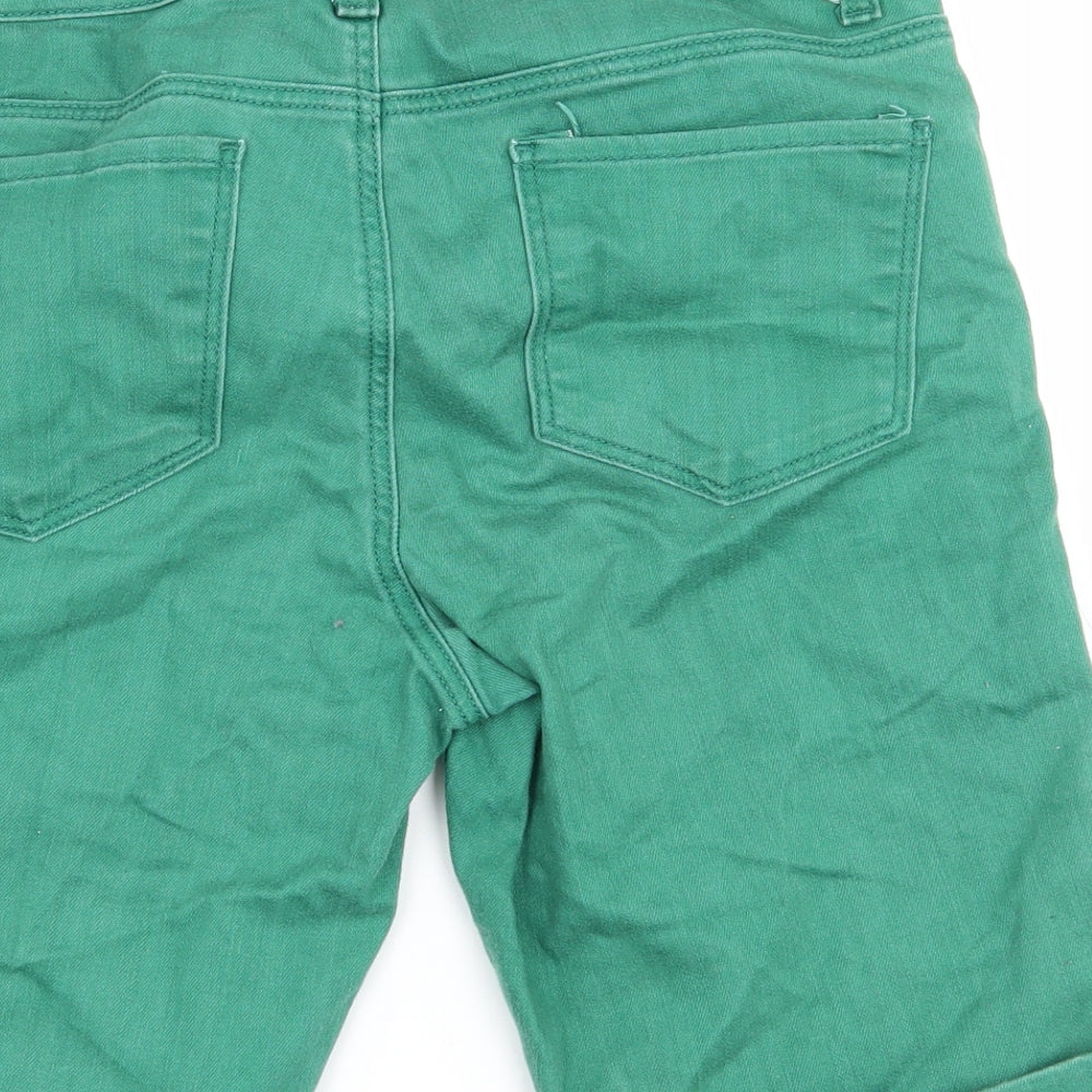 Dorothy Perkins Womens Green  Denim Bermuda Shorts Size 12