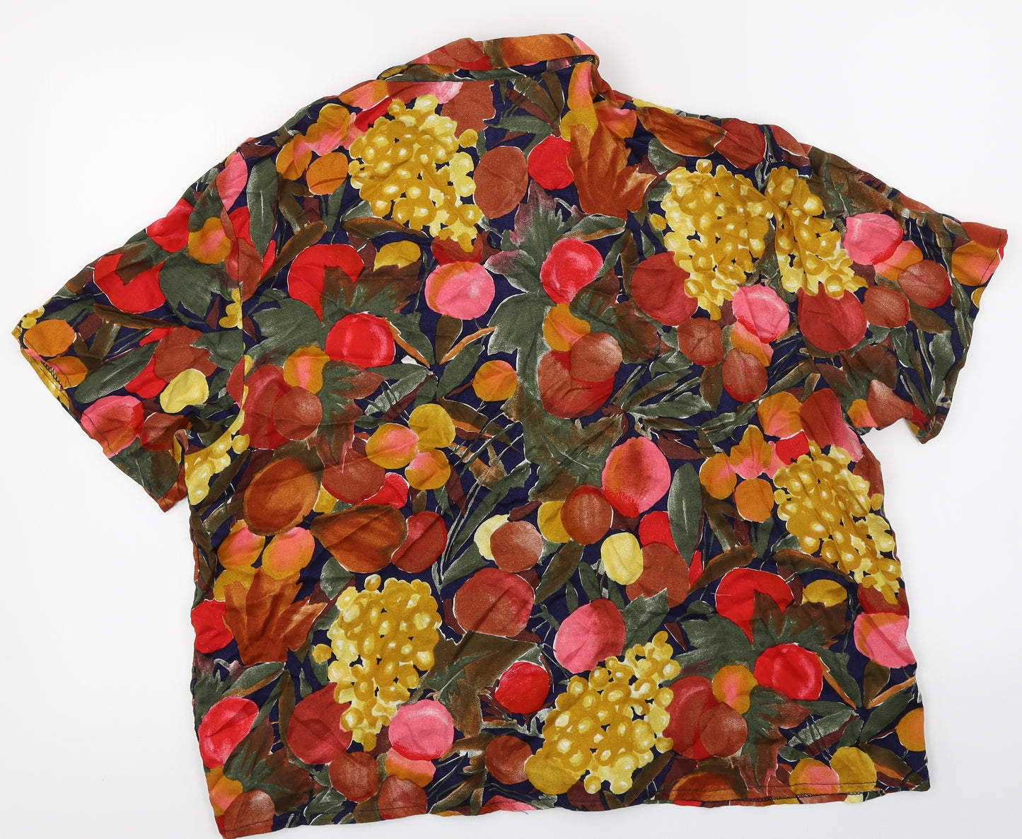 plus Womens Multicoloured Floral  Basic Button-Up Size 20