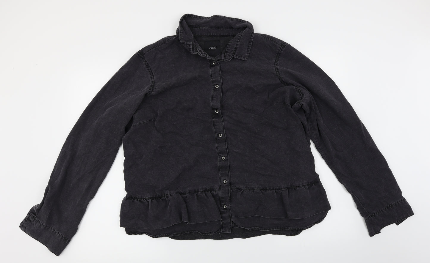 NEXT  Womens Black   Basic Button-Up Size 20