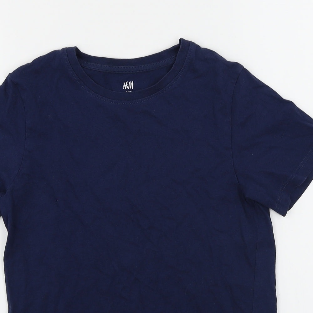 H&M  Girls Blue   Basic T-Shirt Size 10 Years