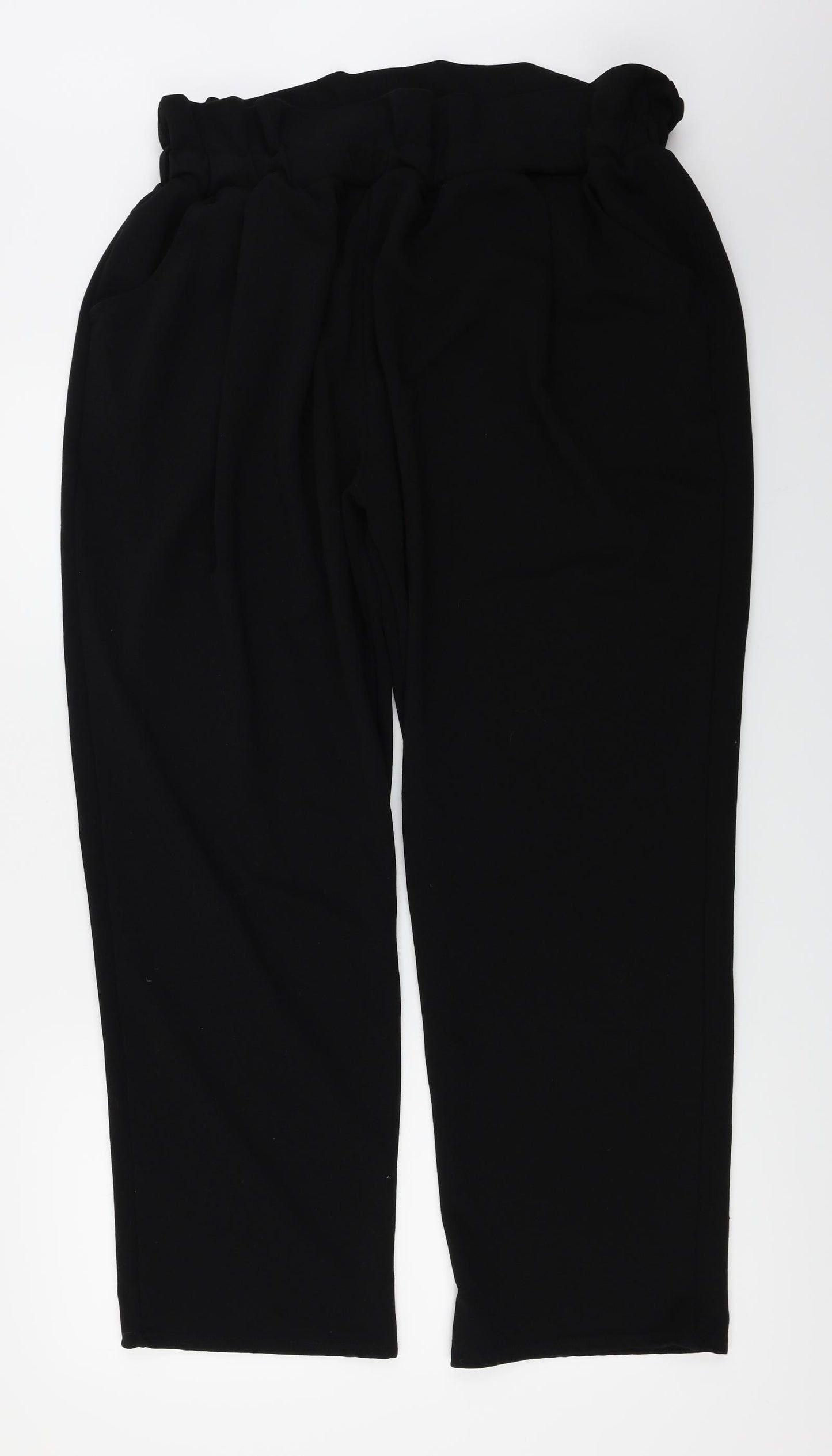 Boohoo  Womens Black   Trousers  Size 24 L27 in