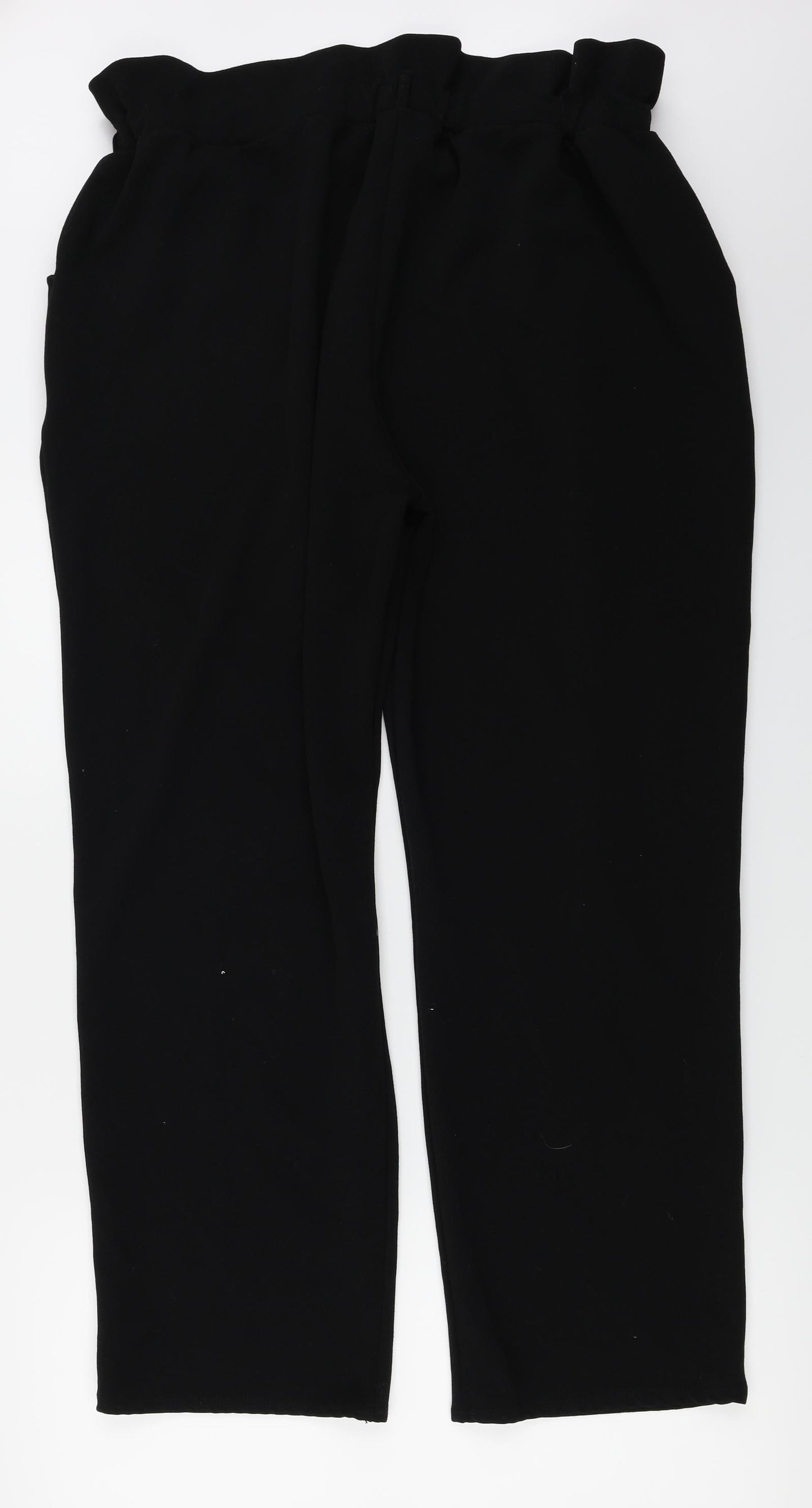 Boohoo  Womens Black   Trousers  Size 24 L27 in