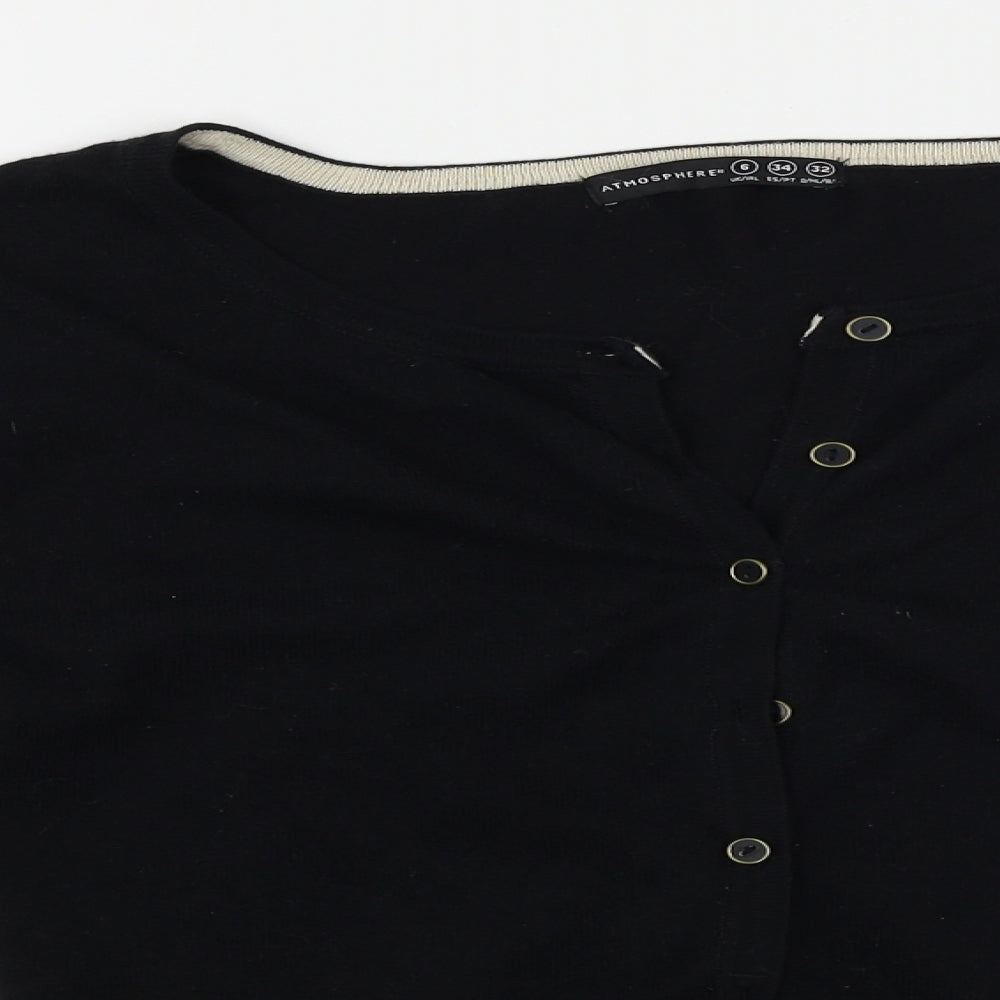 Atmosphere  Womens Black   Cardigan Jumper Size 6