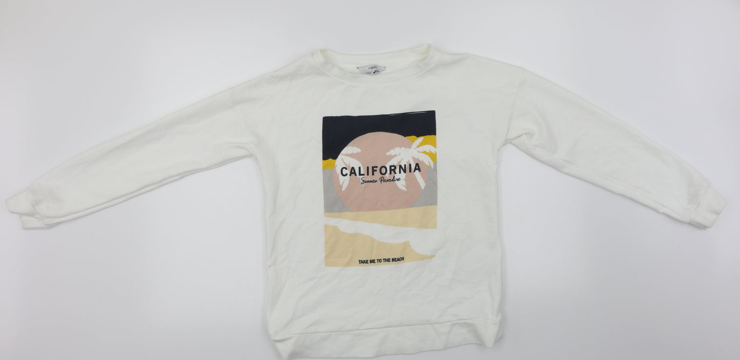 NEXT  Womens White   Pullover Jumper Size S