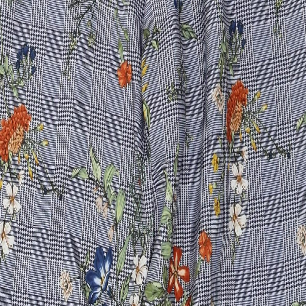 Primark  Womens Blue Floral  Trousers  Size 16 L25 in