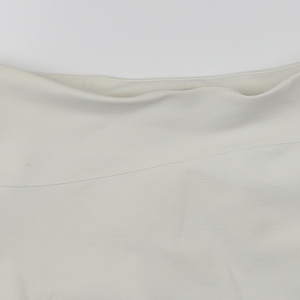 Topshop  Womens White   A-Line Skirt Size 8