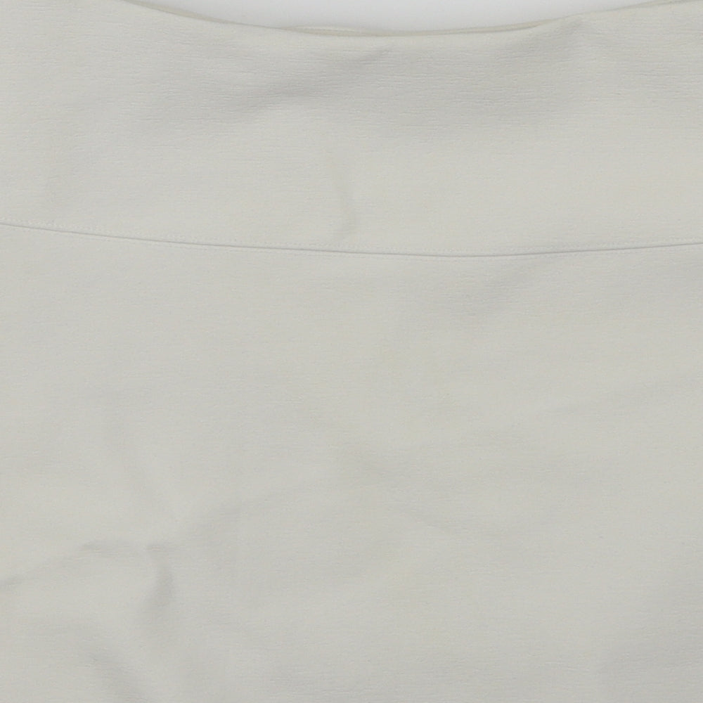 Topshop  Womens White   A-Line Skirt Size 8