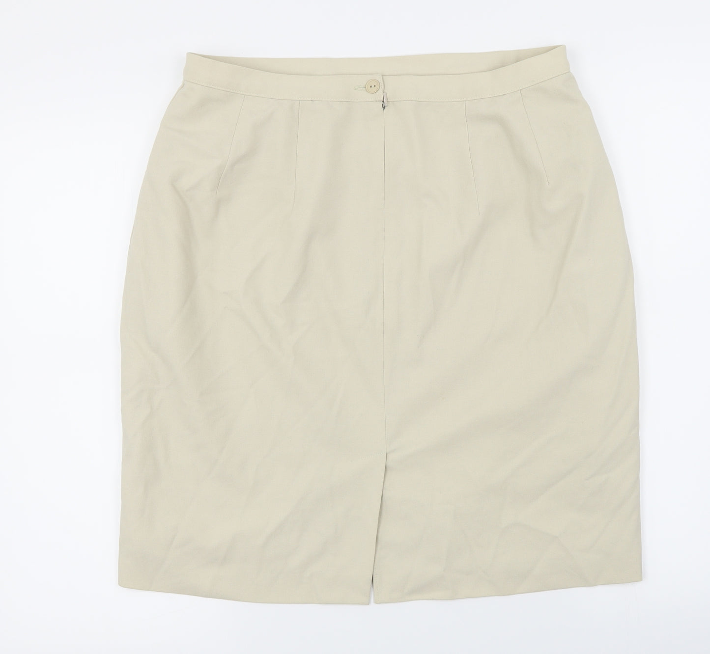 Marks and Spencer  Womens Beige   A-Line Skirt Size 18