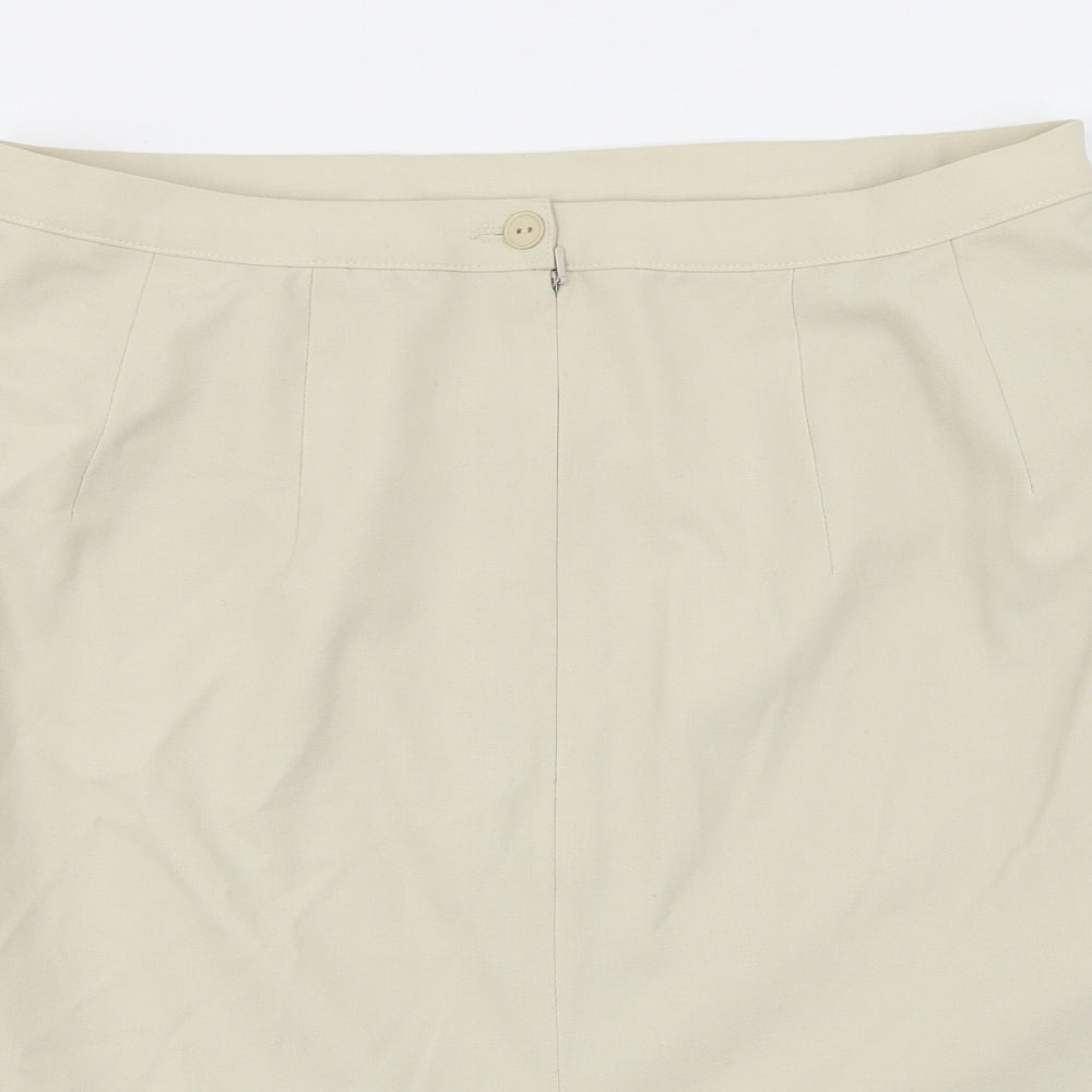 Marks and Spencer  Womens Beige   A-Line Skirt Size 18