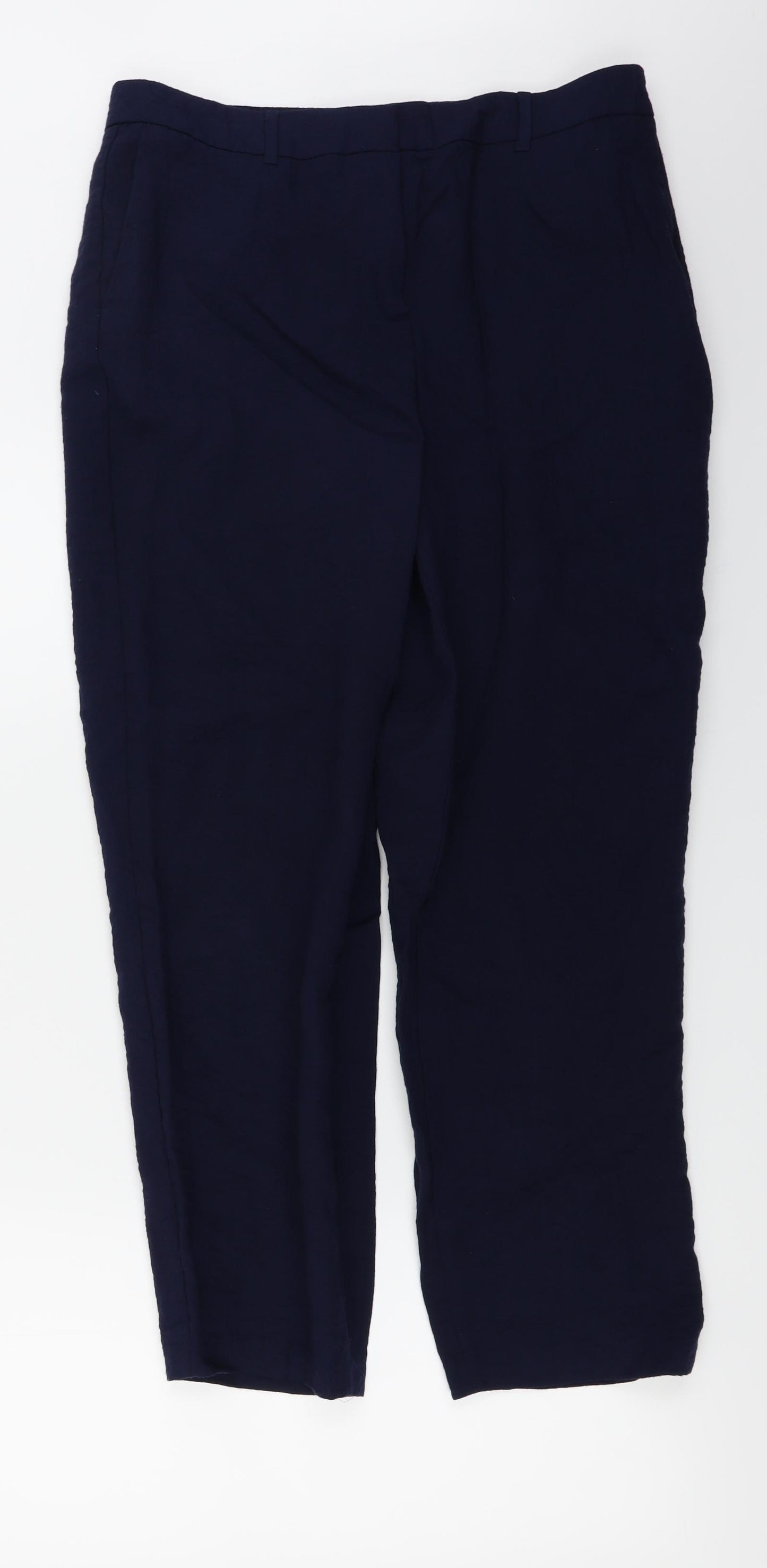 Marks and Spencer  Womens Blue   Trousers  Size 12 L25 in