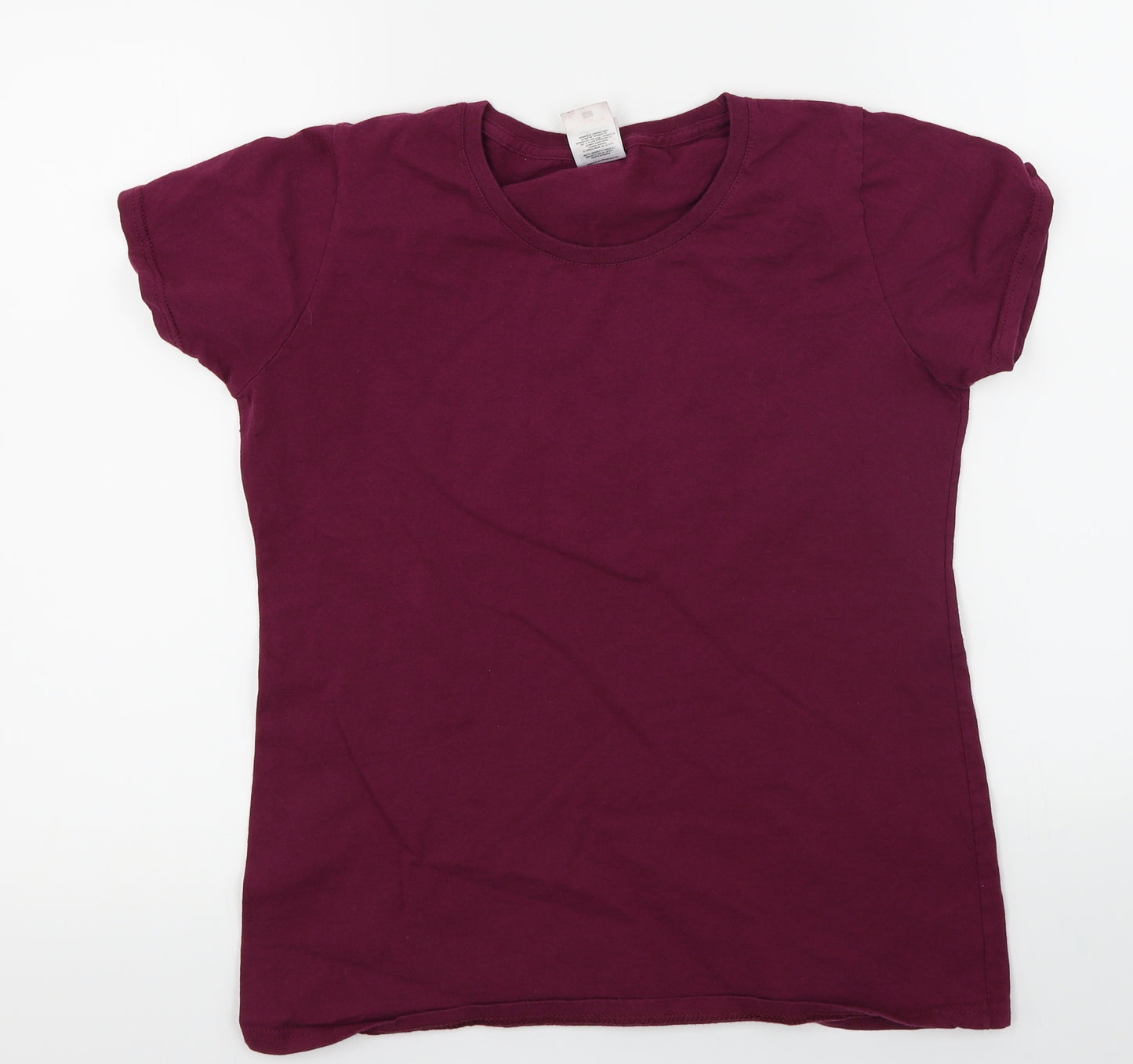 Fruit of the Loom  Womens Purple   Basic T-Shirt Size L