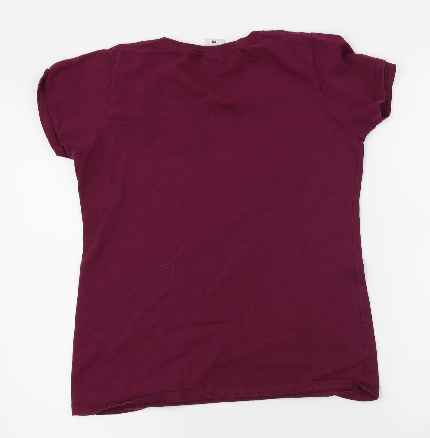 Fruit of the Loom  Womens Purple   Basic T-Shirt Size L