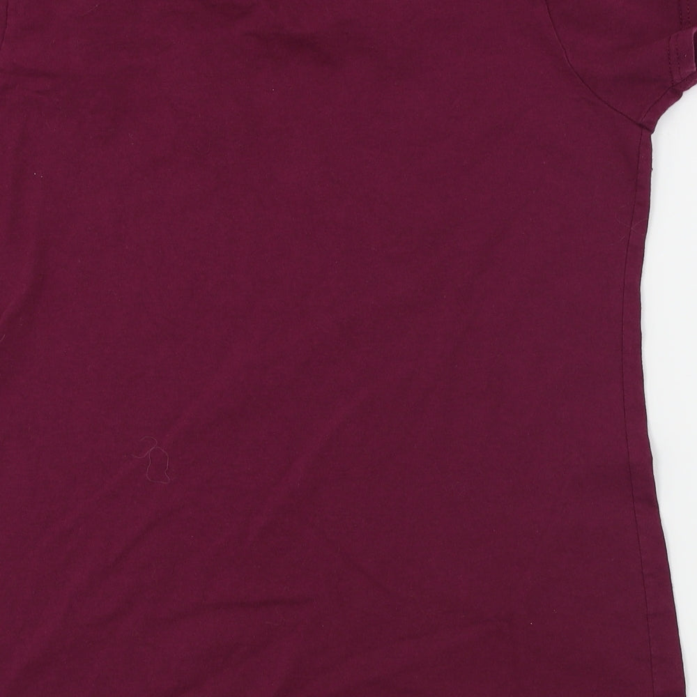 Fruit of the Loom  Womens Purple   Basic T-Shirt Size L