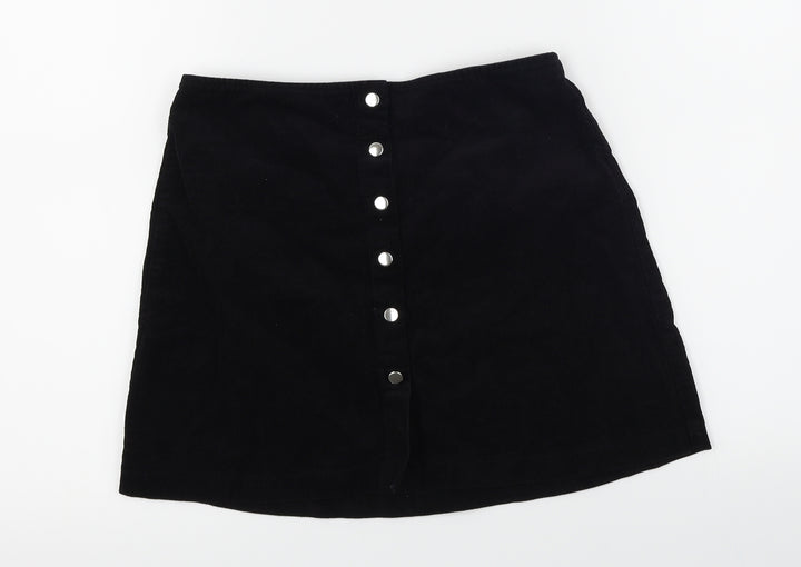 Select  Womens Black   A-Line Skirt Size 6