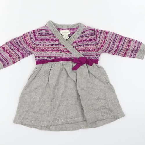Monsoon  Girls Grey   A-Line  Size 0-3 Months