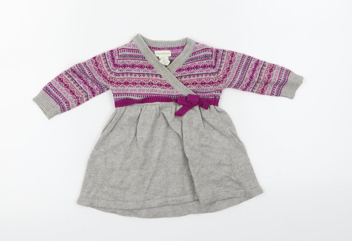 Monsoon Girls Grey A-Line Size 0-3 Months