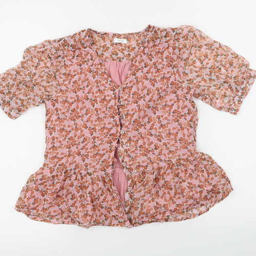NEXT  Girls Pink Floral  A-Line  Size 11 Years