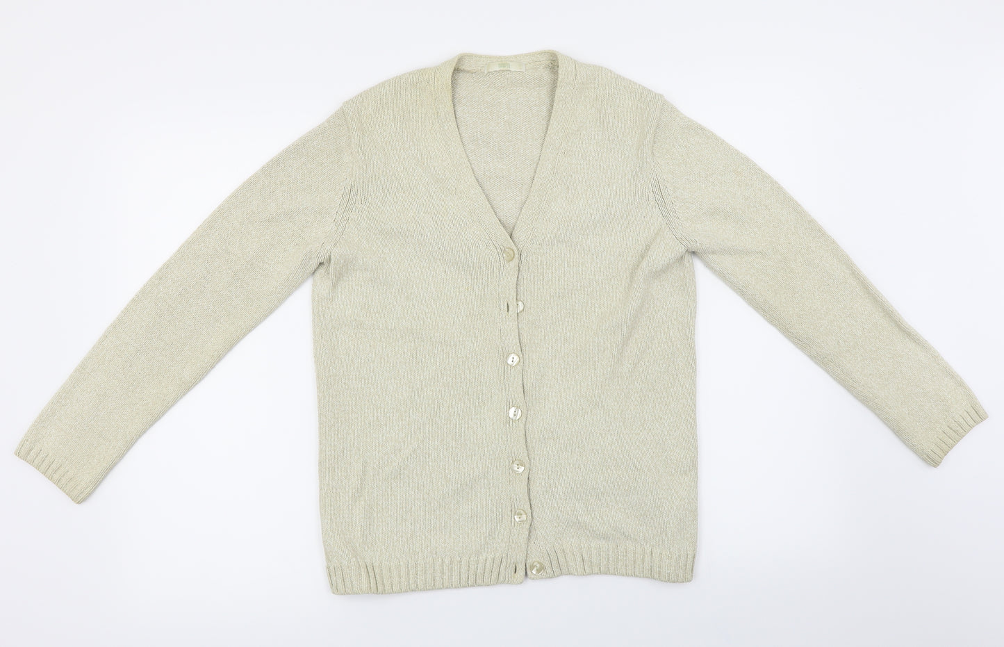 Marks and Spencer  Womens Beige   Cardigan Jumper Size 14