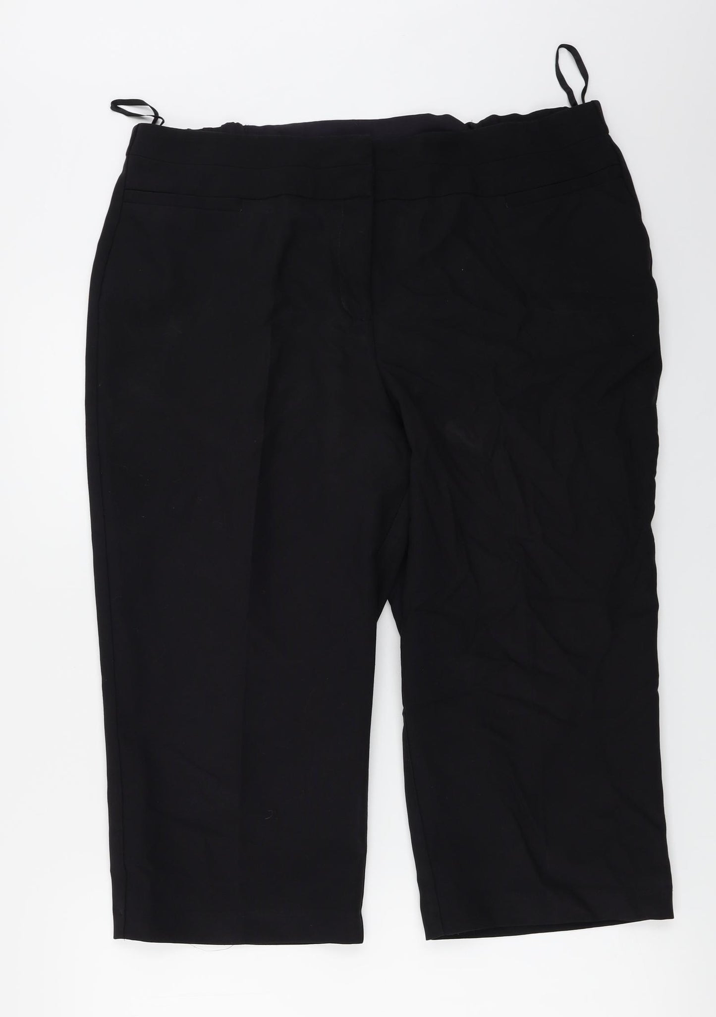 bm Collection  Womens Blue   Cropped Trousers Size 16