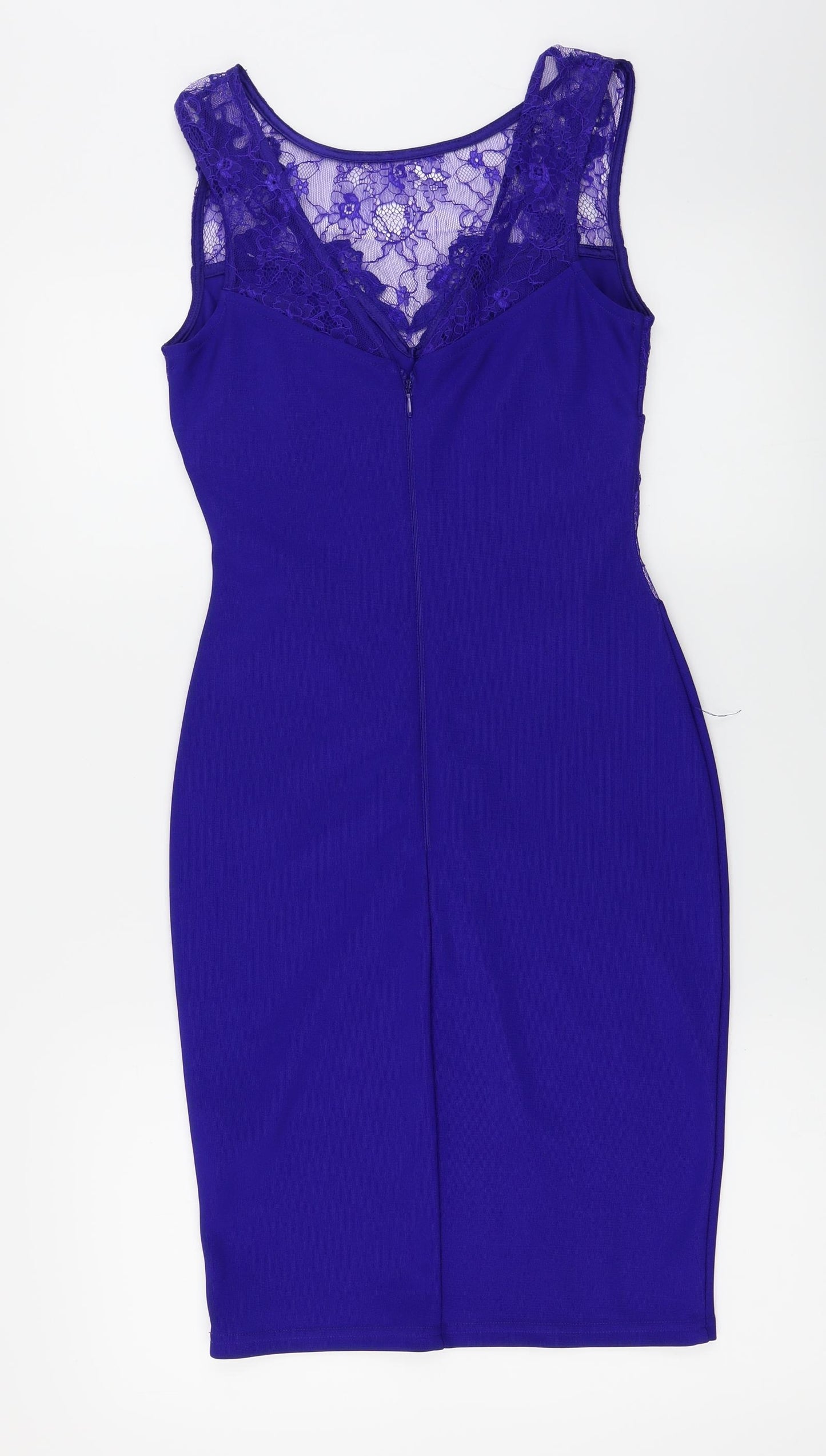 Lipsy  Womens Purple Floral  A-Line  Size 8