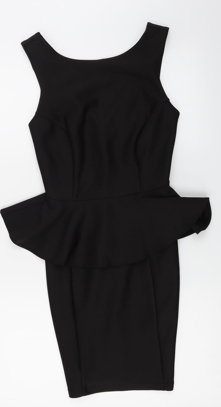 Topshop Womens Black Bodycon Size 8