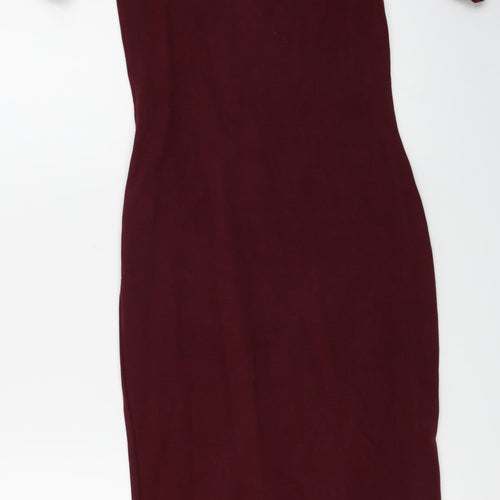 Topshop  Womens Red   Bodycon  Size 8